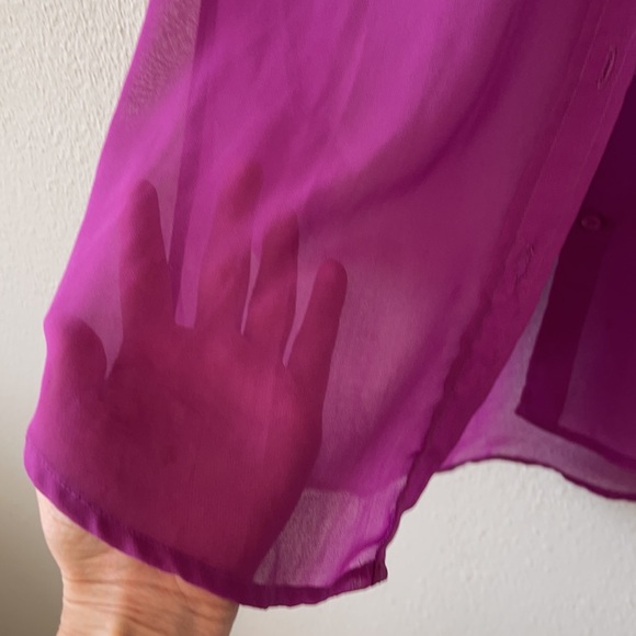 Sheer button down - Picture 4 of 5